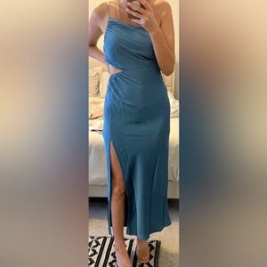 Blue Silk Maxi Dress from Hello Molly